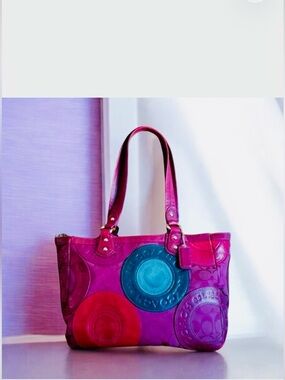 Coach Berry Colours Blocked Shoulder Bag